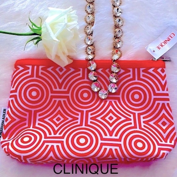 💯✅ AUTHENTIC CLINIQUE COSMETIC BAG-JONATHAN ADLER - Picture 2 of 7